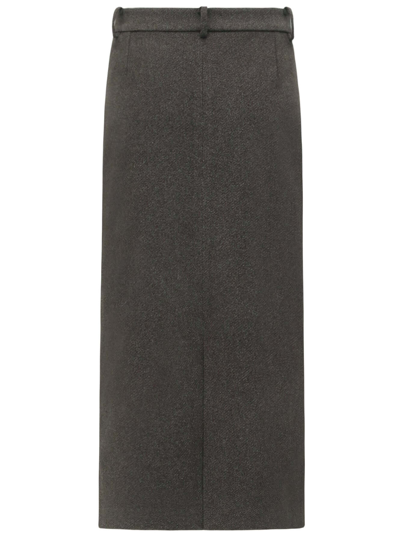 Charcoal High-Waisted Midi Skirt Cocobella