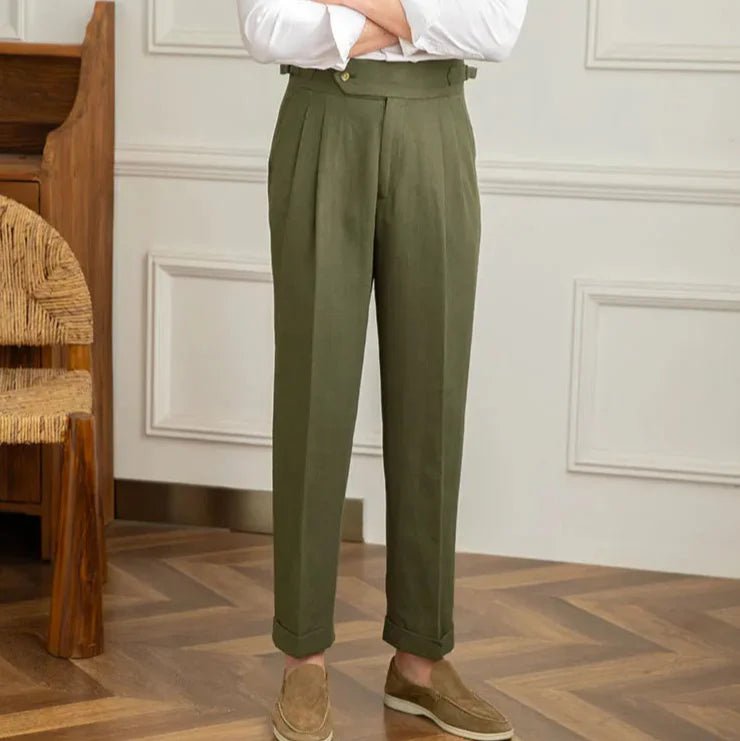 Italienische Leinenhose aus Baumwolle - Giovanni Battaglia