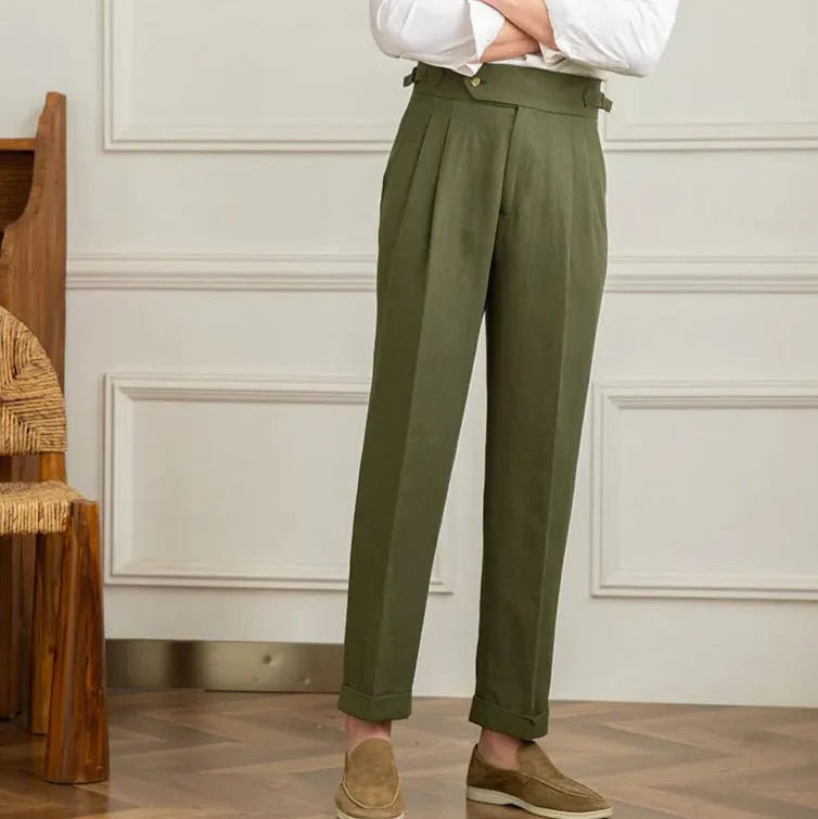 Italienische Leinenhose aus Baumwolle - Giovanni Battaglia