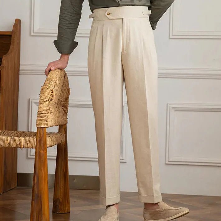 Italienische Leinenhose aus Baumwolle - Giovanni Battaglia