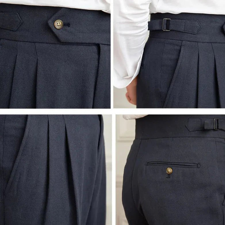 Italienische Leinenhose aus Baumwolle - Giovanni Battaglia