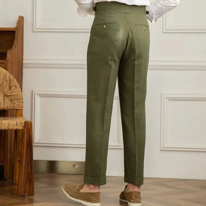 Italienische Leinenhose aus Baumwolle - Giovanni Battaglia