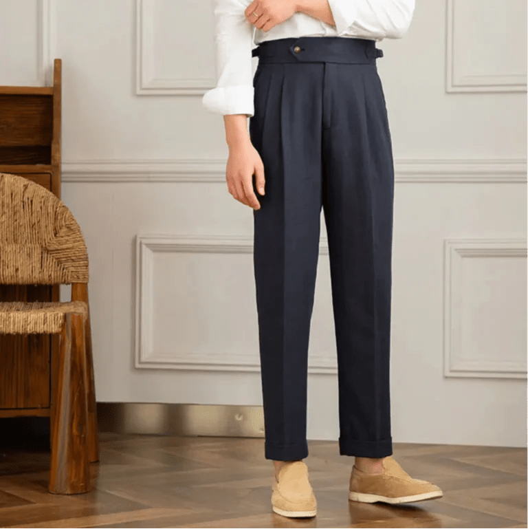 Italienische Leinenhose aus Baumwolle - Giovanni Battaglia