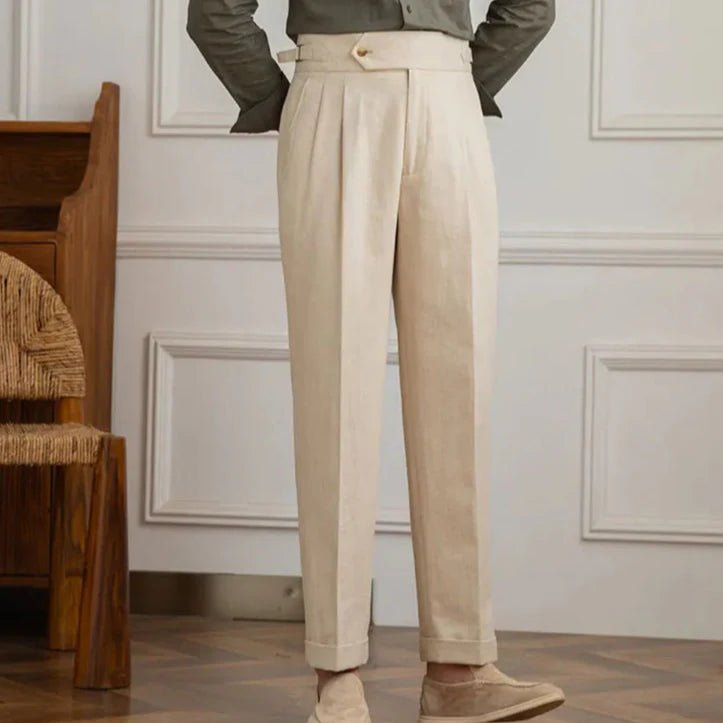 Italienische Leinenhose aus Baumwolle - Giovanni Battaglia