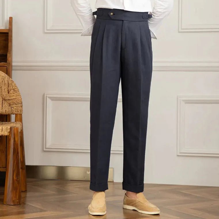 Italienische Leinenhose aus Baumwolle - Giovanni Battaglia