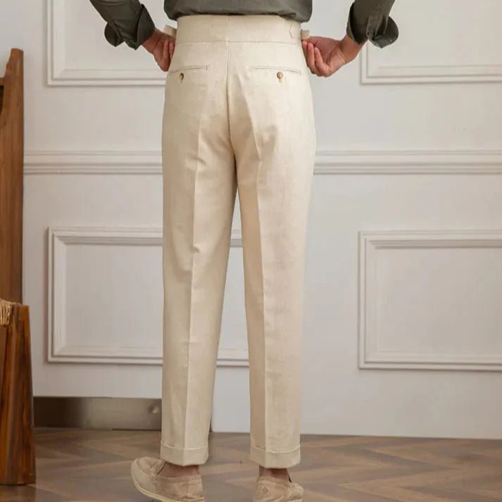 Italienische Leinenhose aus Baumwolle - Giovanni Battaglia