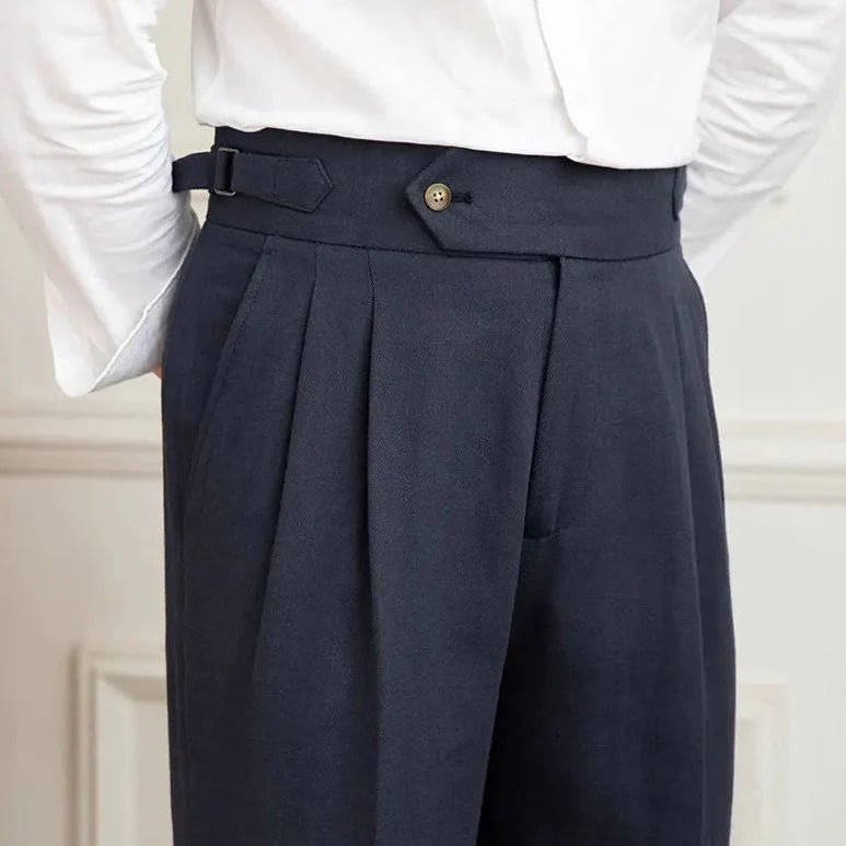 Italienische Leinenhose aus Baumwolle - Giovanni Battaglia