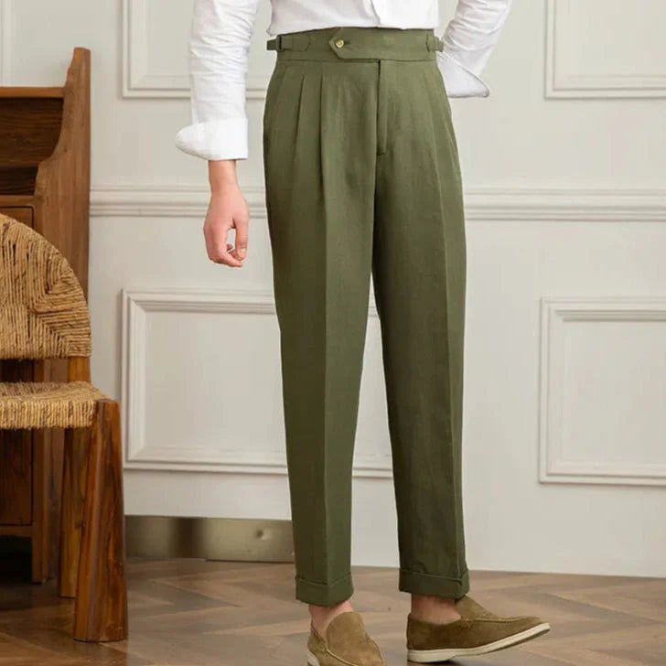 Italienische Leinenhose aus Baumwolle - Giovanni Battaglia