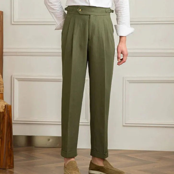 Italienische Leinenhose aus Baumwolle - Giovanni Battaglia