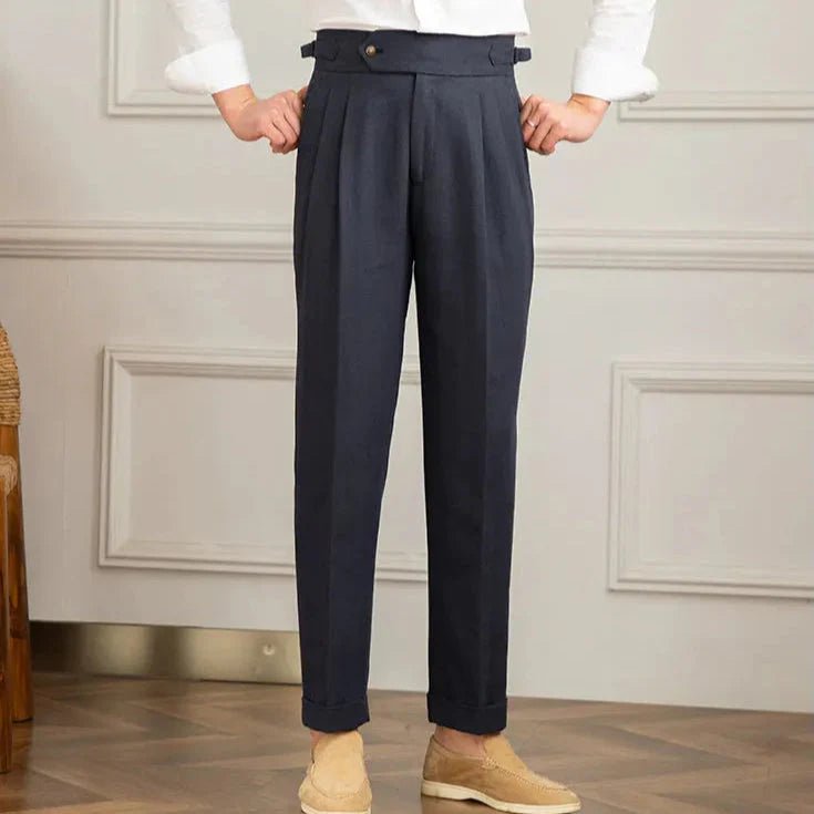 Italienische Leinenhose aus Baumwolle - Giovanni Battaglia