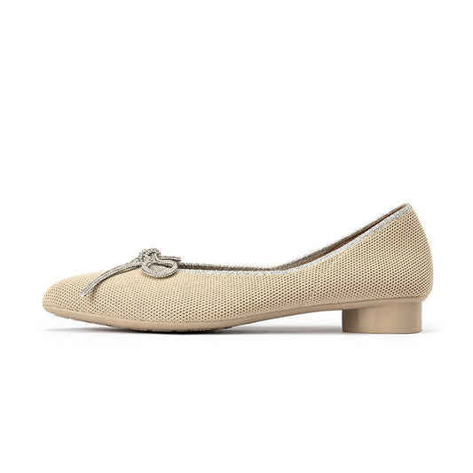Kelly Rhinestone Bow Flats MALOVE MZ
