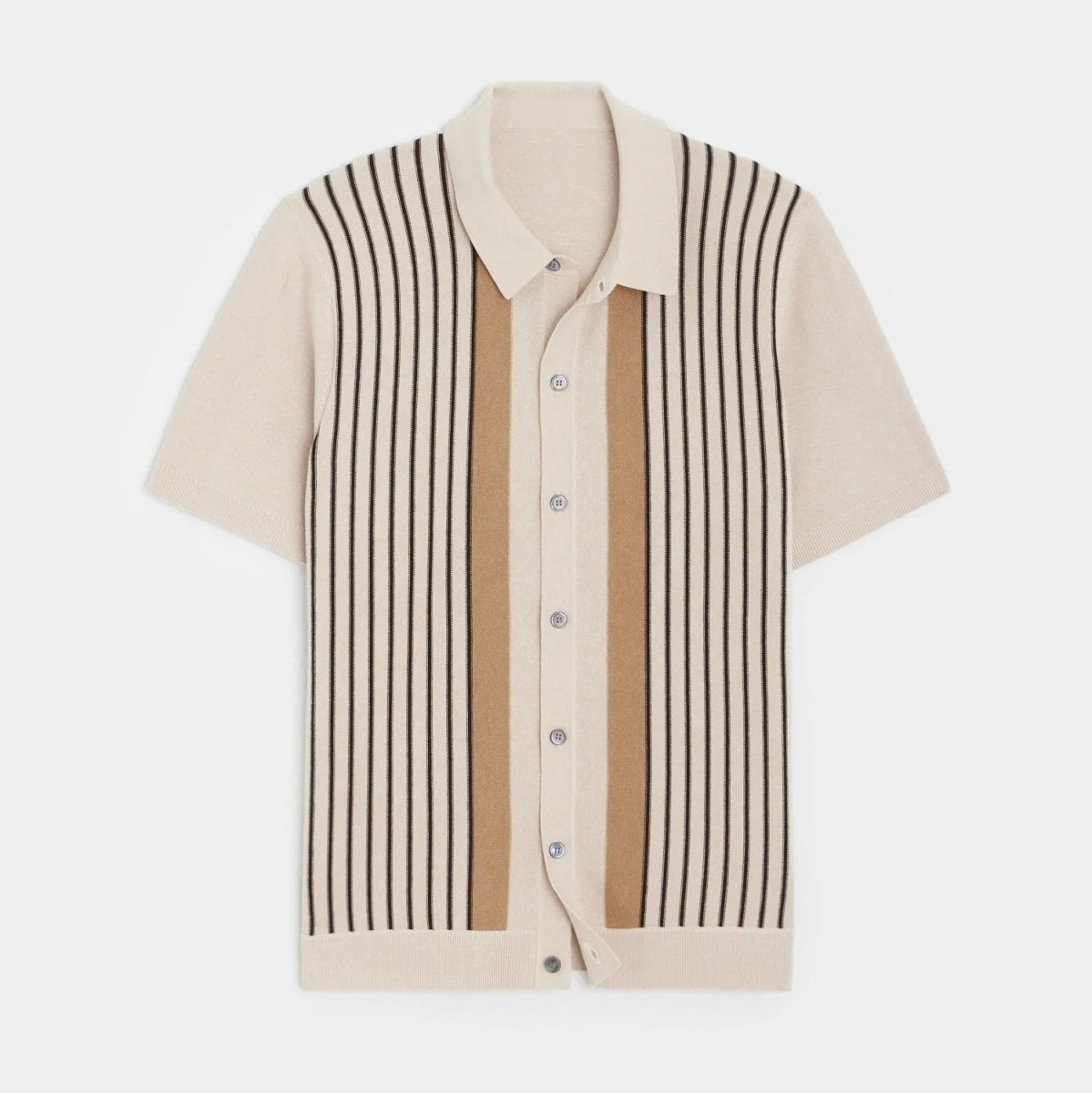 Knitted Button Up Polo - Giovanni Battaglia
