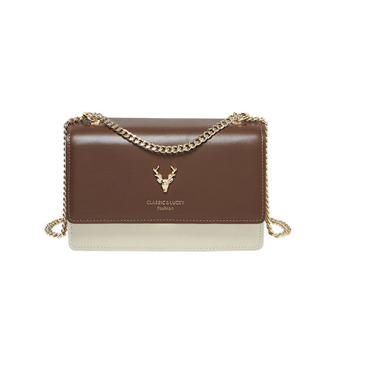 Kylie Double Chained Leather Shoulder Bag Nalandu