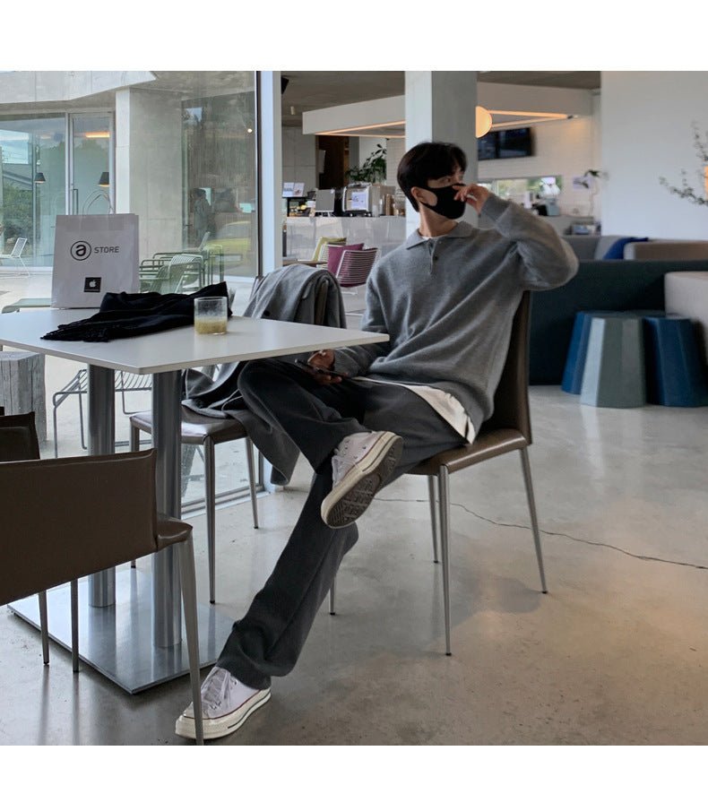 Lapel Button Sweater - Giovanni Battaglia