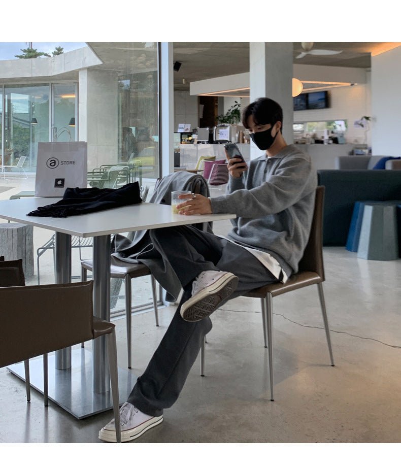 Lapel Button Sweater - Giovanni Battaglia