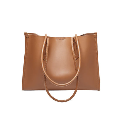 Leather Commuter Tote Bag Nalandu