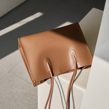Leather Commuter Tote Bag Nalandu