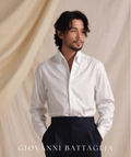 „L’Armonia“ | Premium Retro - Twill Hemd | One - Piece Collar & Verdeckte Leiste - Giovanni Battaglia