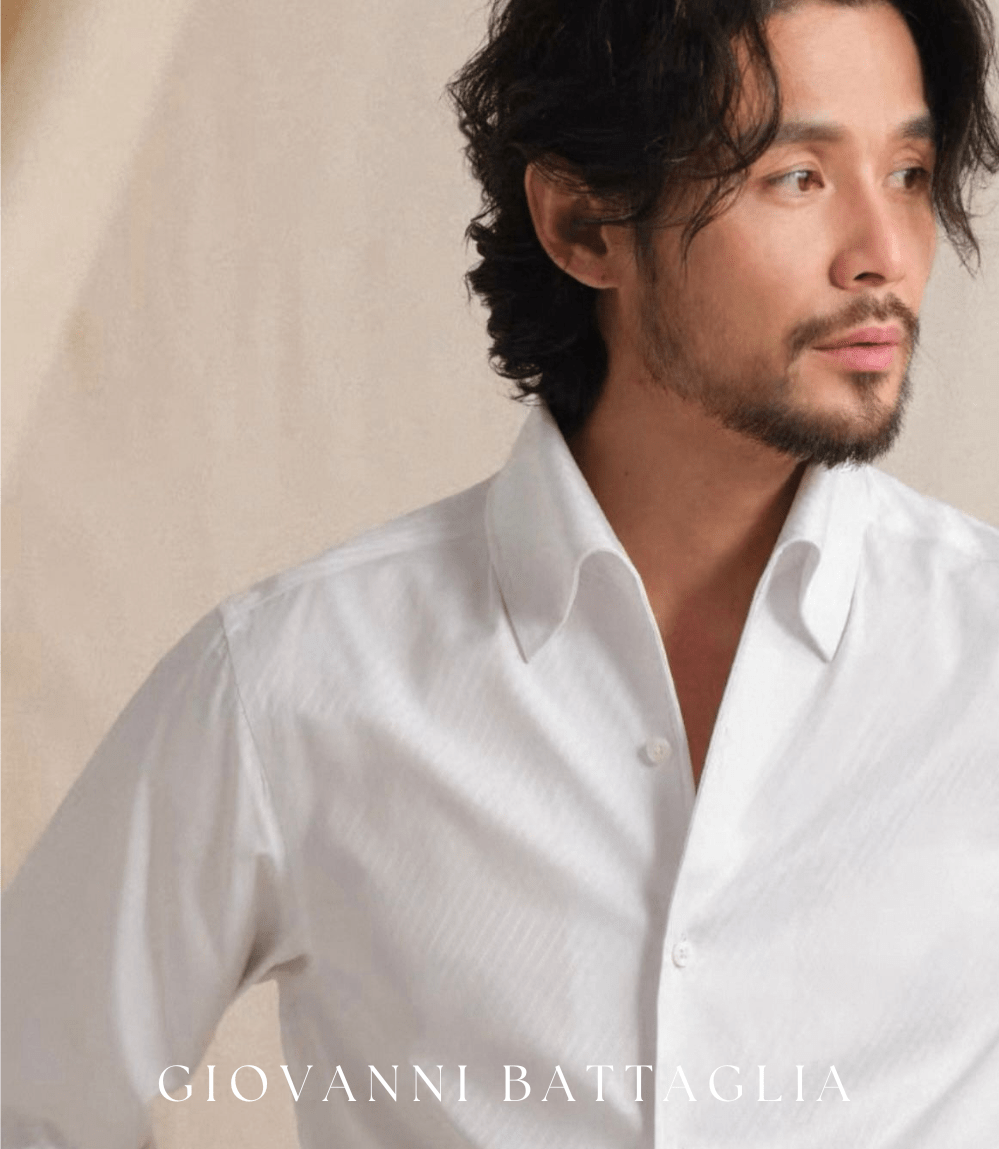 „L’Armonia“ | Premium Retro - Twill Hemd | One - Piece Collar & Verdeckte Leiste - Giovanni Battaglia