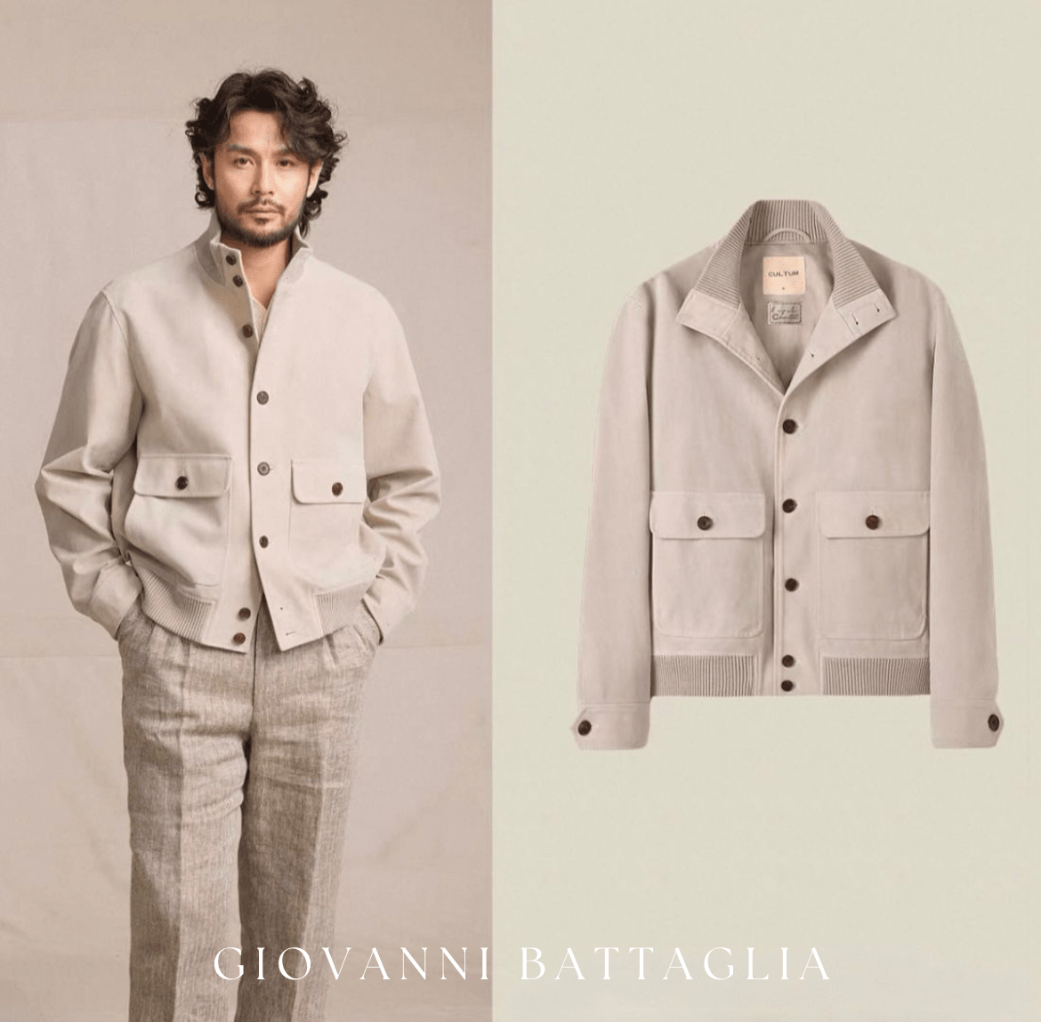 „L'Aviatore“ | A1 Fliegerjacke aus Premium - Viskose - Suede - Giovanni Battaglia