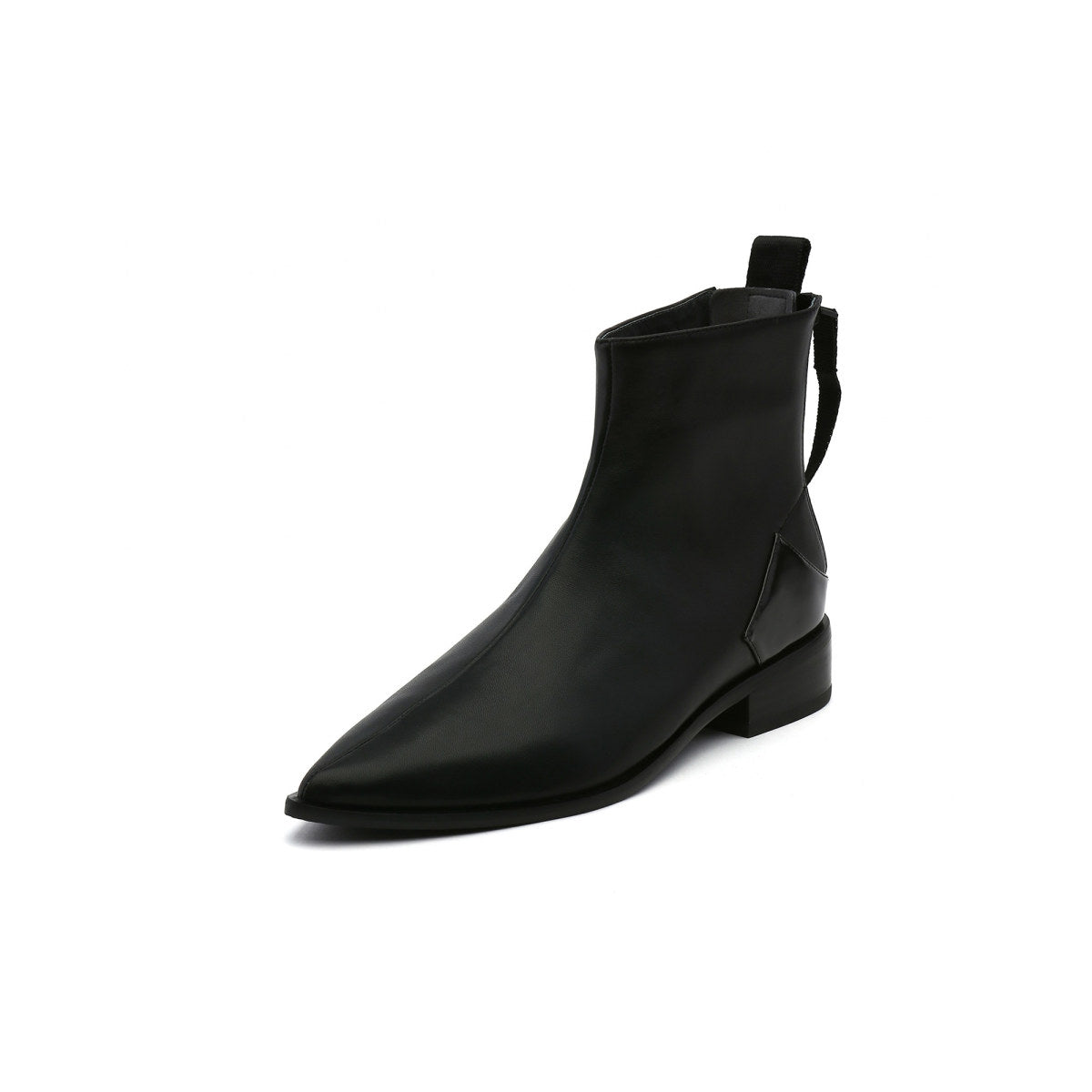 Leather Back-Zip Walking Boots Jady Rose