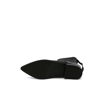 Leather Back-Zip Walking Boots Jady Rose