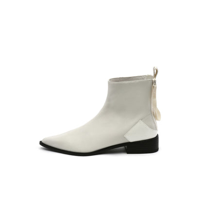 Leather Back-Zip Walking Boots Jady Rose