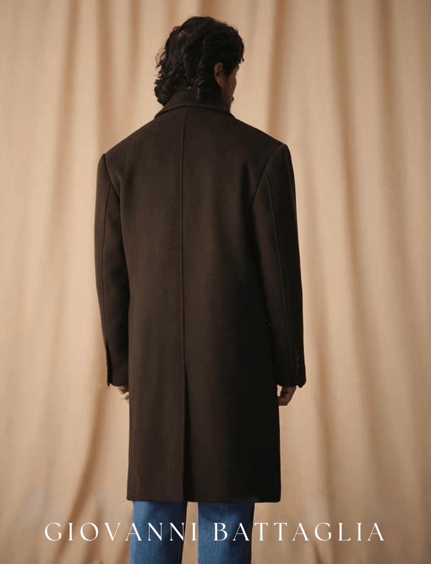 „L'Ereder“ | 880g Heavyweight Wollmantel inklusive Weste | 100% Wolle - Giovanni Battaglia
