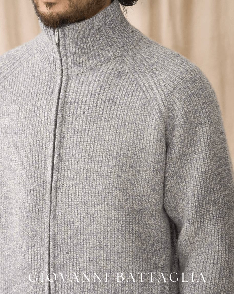 „L'Eredità“ | 100% Premium Schafwolle | 3 - Gauge Grobstrick Cardigan - Giovanni Battaglia