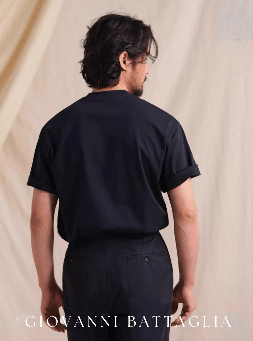 „L'Essenziale“ | Zertifizierte Supima® Baumwolle | 60S Heavy T-Shirt - Giovanni Battaglia