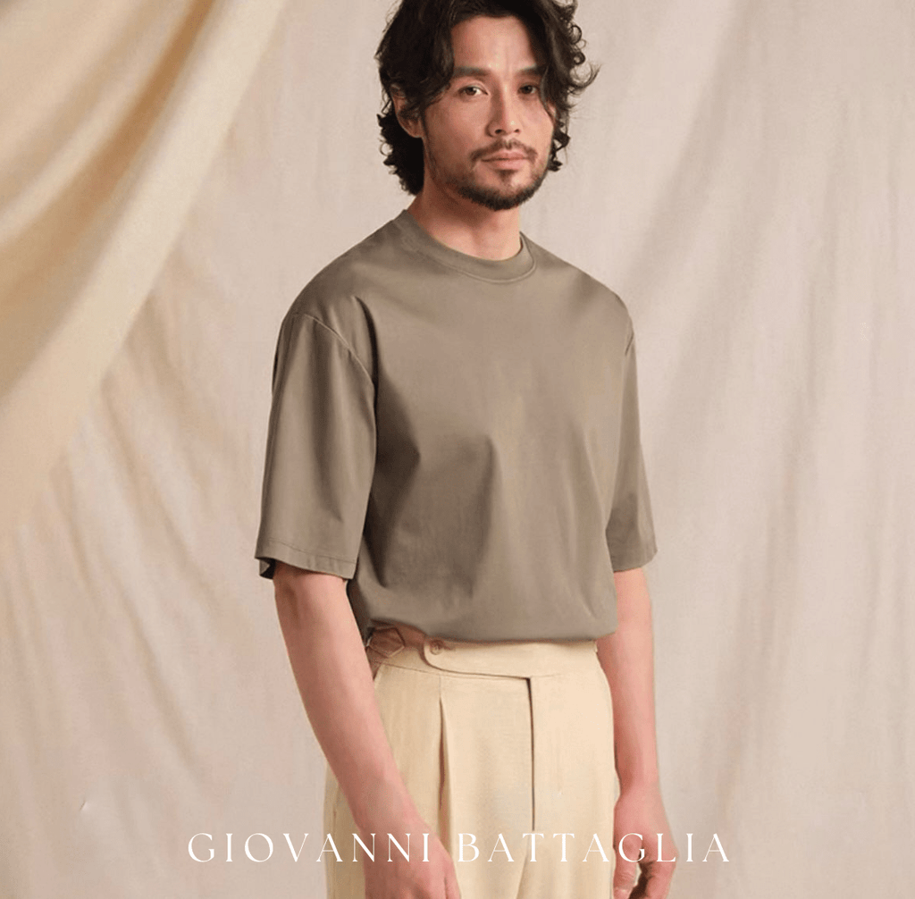 „L'Essenziale“ | Zertifizierte Supima® Baumwolle | 60S Heavy T-Shirt - Giovanni Battaglia