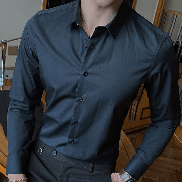 Long Sleeve Dress Shirt - Giovanni Battaglia