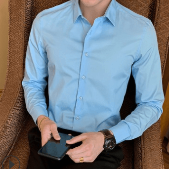 Long Sleeve Dress Shirt - Giovanni Battaglia