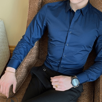 Long Sleeve Dress Shirt - Giovanni Battaglia