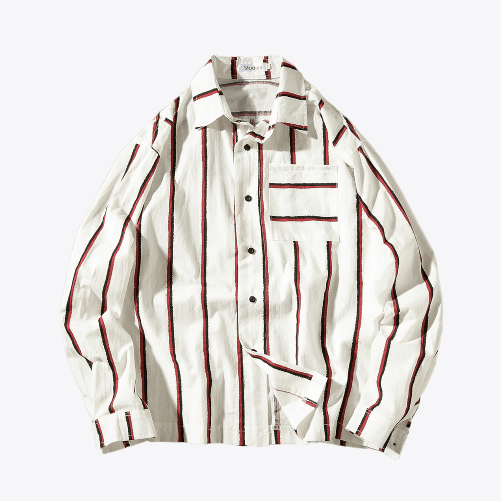 Loose gestreifter Button - Up - Giovanni Battaglia