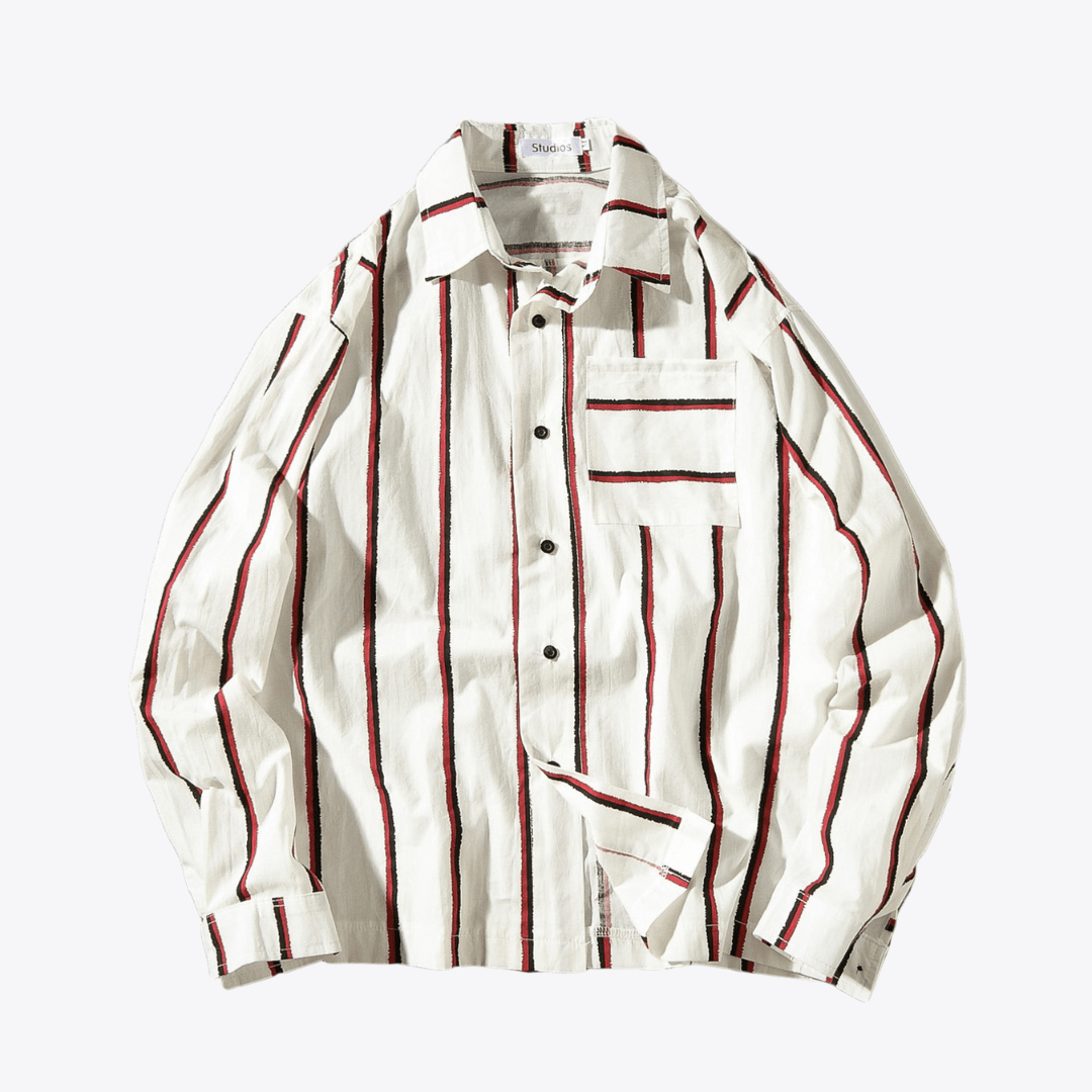 Loose gestreifter Button - Up - Giovanni Battaglia