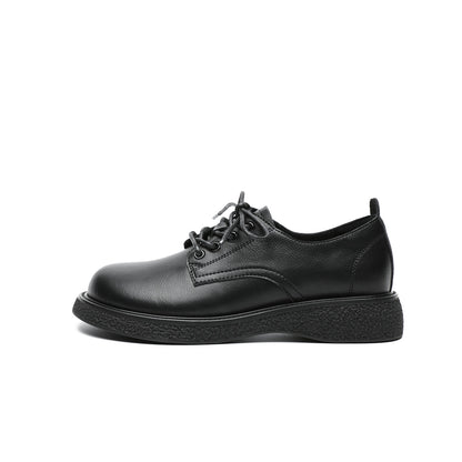 Low Cut Black Leather Shoes Masoomake