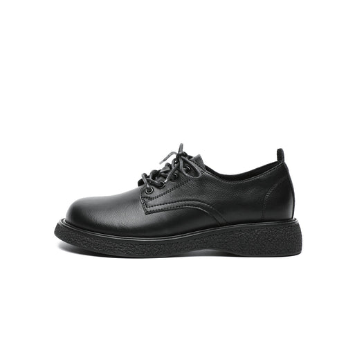 Low Cut Black Leather Shoes Masoomake