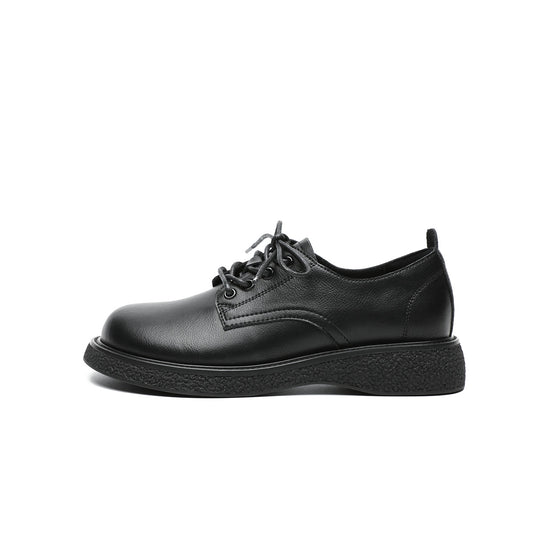 Low Cut Black Leather Shoes Masoomake