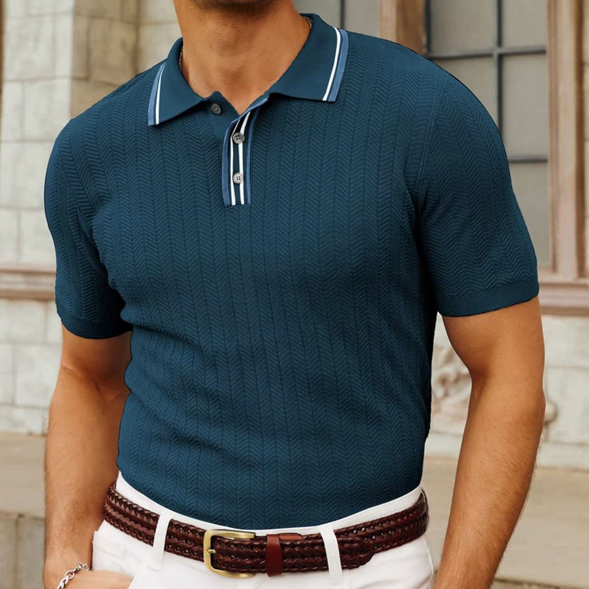 Lunaro Ribbed Short Sleeve - Giovanni Battaglia