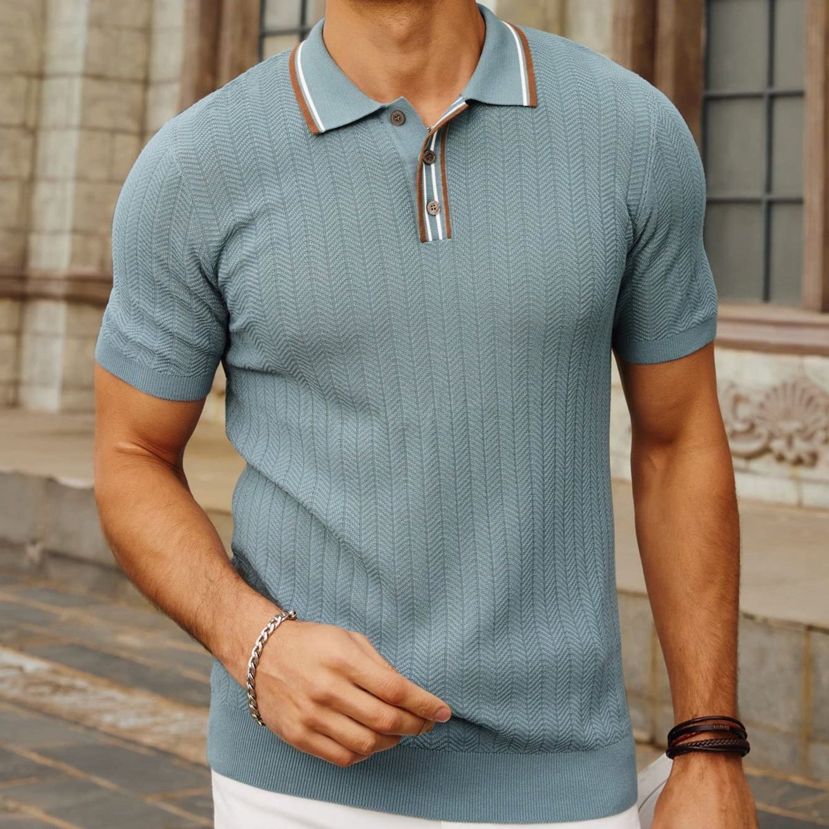 Lunaro Ribbed Short Sleeve - Giovanni Battaglia