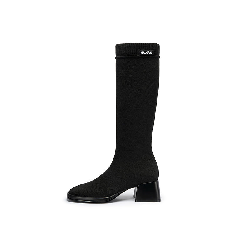 Mademoiselle Knee-High Sock Boots MALOVE MZ