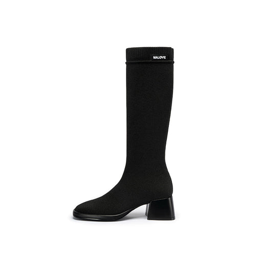Mademoiselle Knee-High Sock Boots MALOVE MZ