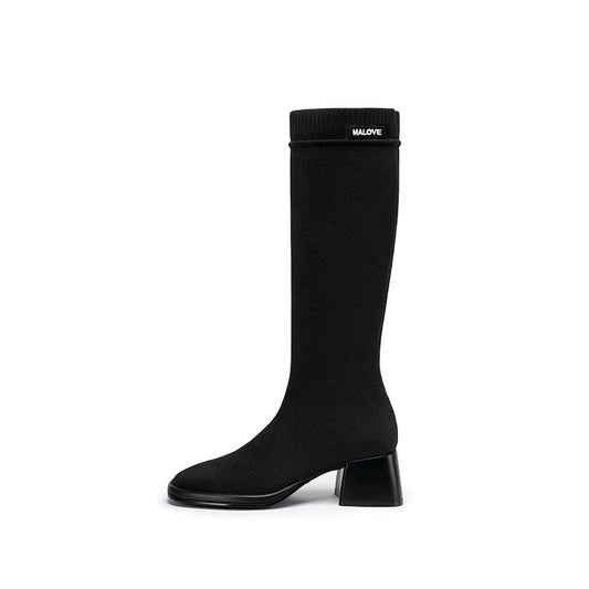Mademoiselle Knee-High Sock Boots MALOVE MZ