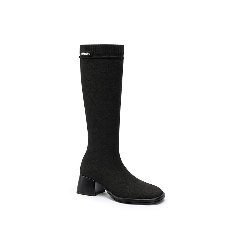 Mademoiselle Knee-High Sock Boots MALOVE MZ