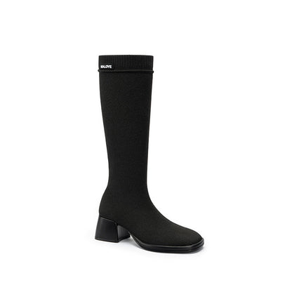 Mademoiselle Knee-High Sock Boots MALOVE MZ