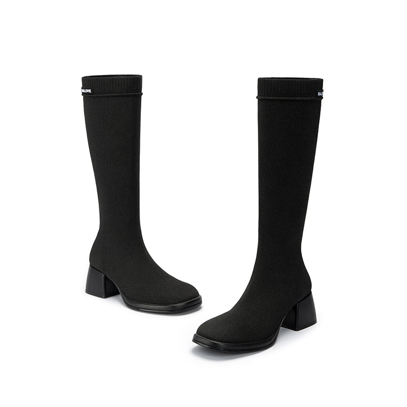 Mademoiselle Knee-High Sock Boots MALOVE MZ