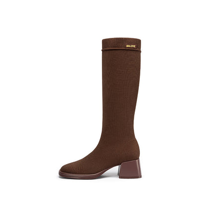 Mademoiselle Knee-High Sock Boots MALOVE MZ