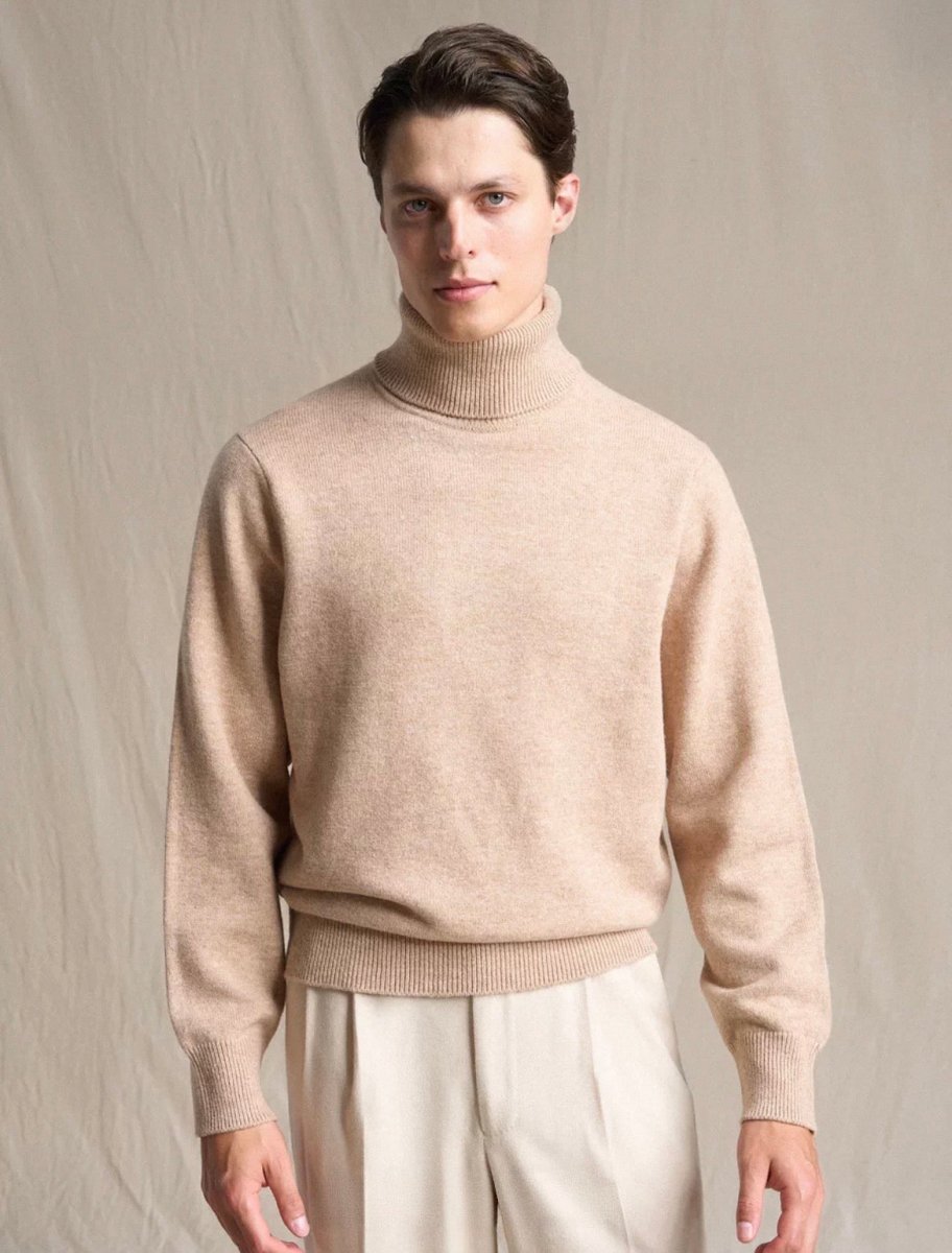 „Milano“ Halbhochgestellter Dickstoff - Pullunder | aus 100% Merinowolle - Giovanni Battaglia