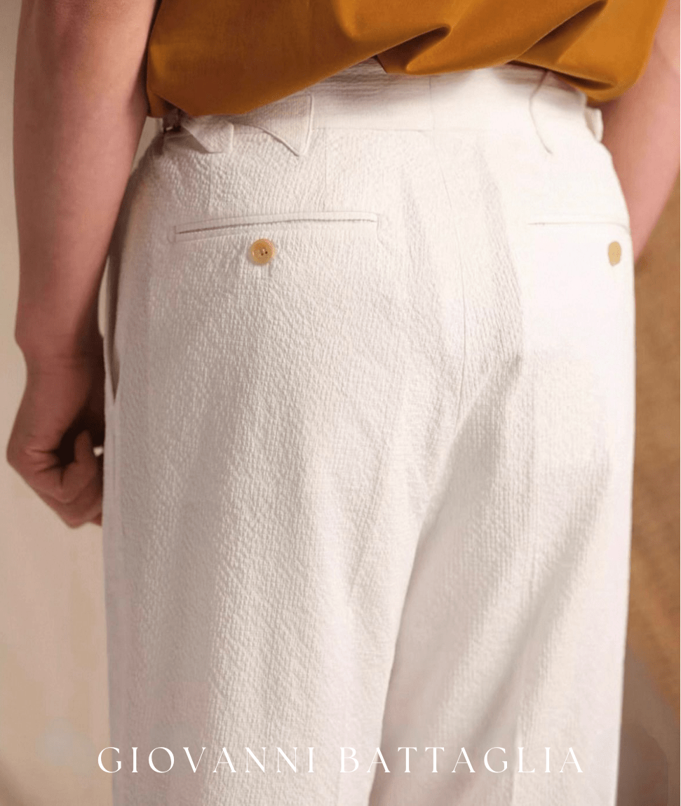 „Nuvola“ | Zero - Gravity Seersucker | Sartoriale Tech - Performance Hose - Giovanni Battaglia